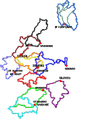 Carte globale des itinéraires